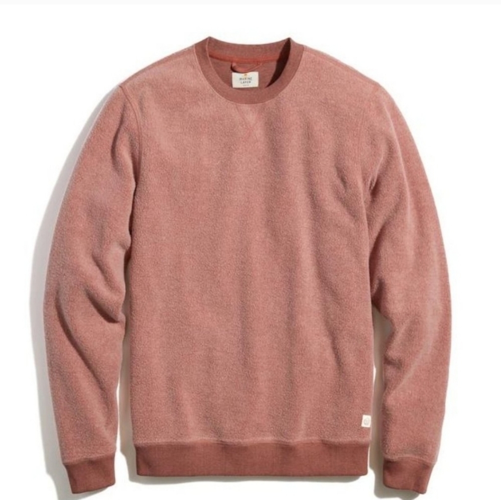 Marine layer Norfolk fleece out crew sweatshirt - Picture 2 of 8